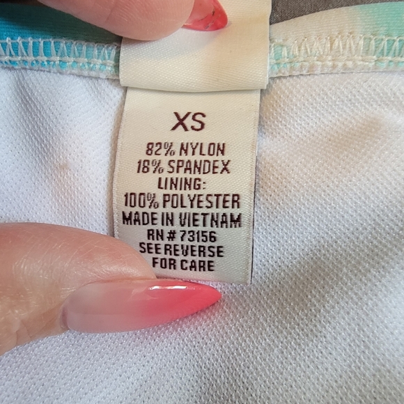 SO, Swimsuit, Rainbow, Tie-Dye, Size XS Bottom and Small Top. - Picture 7 of 10